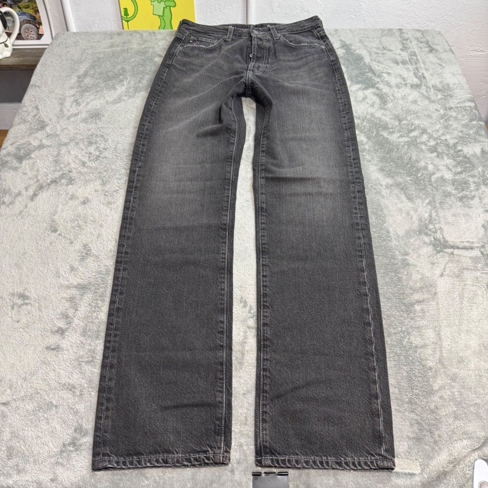 AG Adriano Goldschmied Alexxis High Rise Vintage Straight Jeans Grey 27R BKS1979